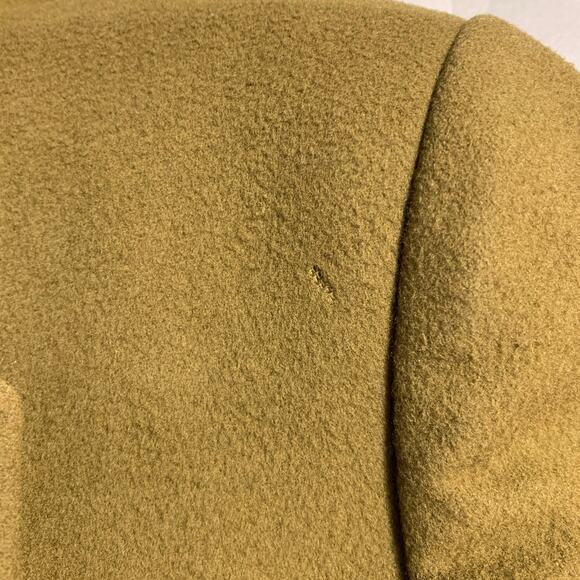 PAUL SMITH Size 38 Olive Green Wool Cashmere Peak Lapel Coat - Picture 5 of 9